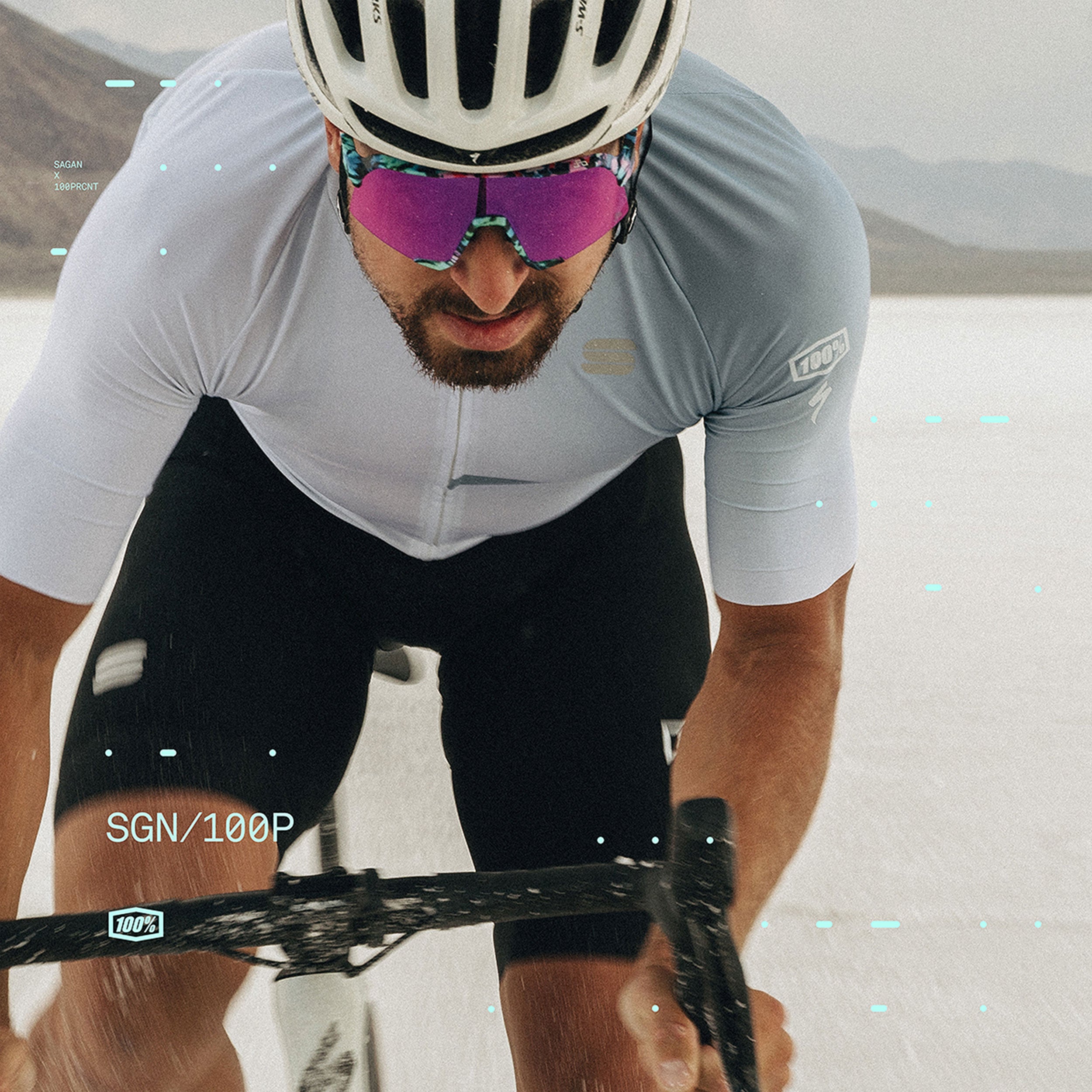 S3™ - Peter Sagan LE Soft Tact Tie Dye - Purple Multilayer Mirror Lens