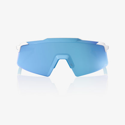 AEROCRAFT - Matte White - HiPER Blue Mirror Lens