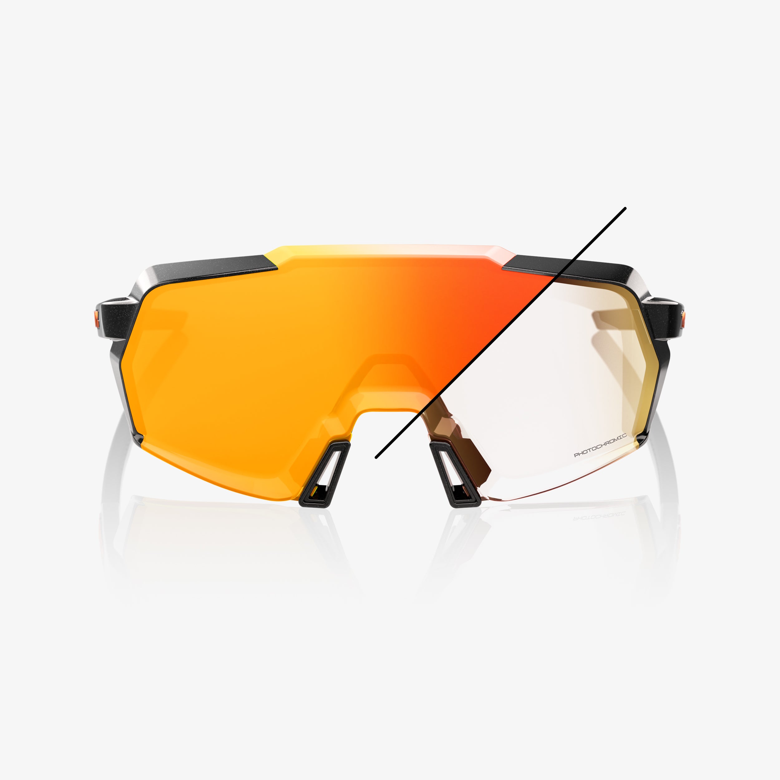 KORBIN - Gloss Metallic Black - Orange Flash Mirror Photochromic - Secondary