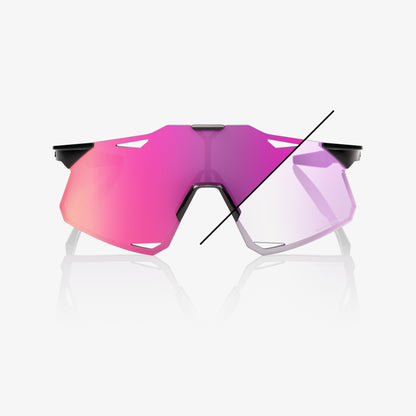 HYPERCRAFT - Gloss Black - Photochromic Purple Mirror