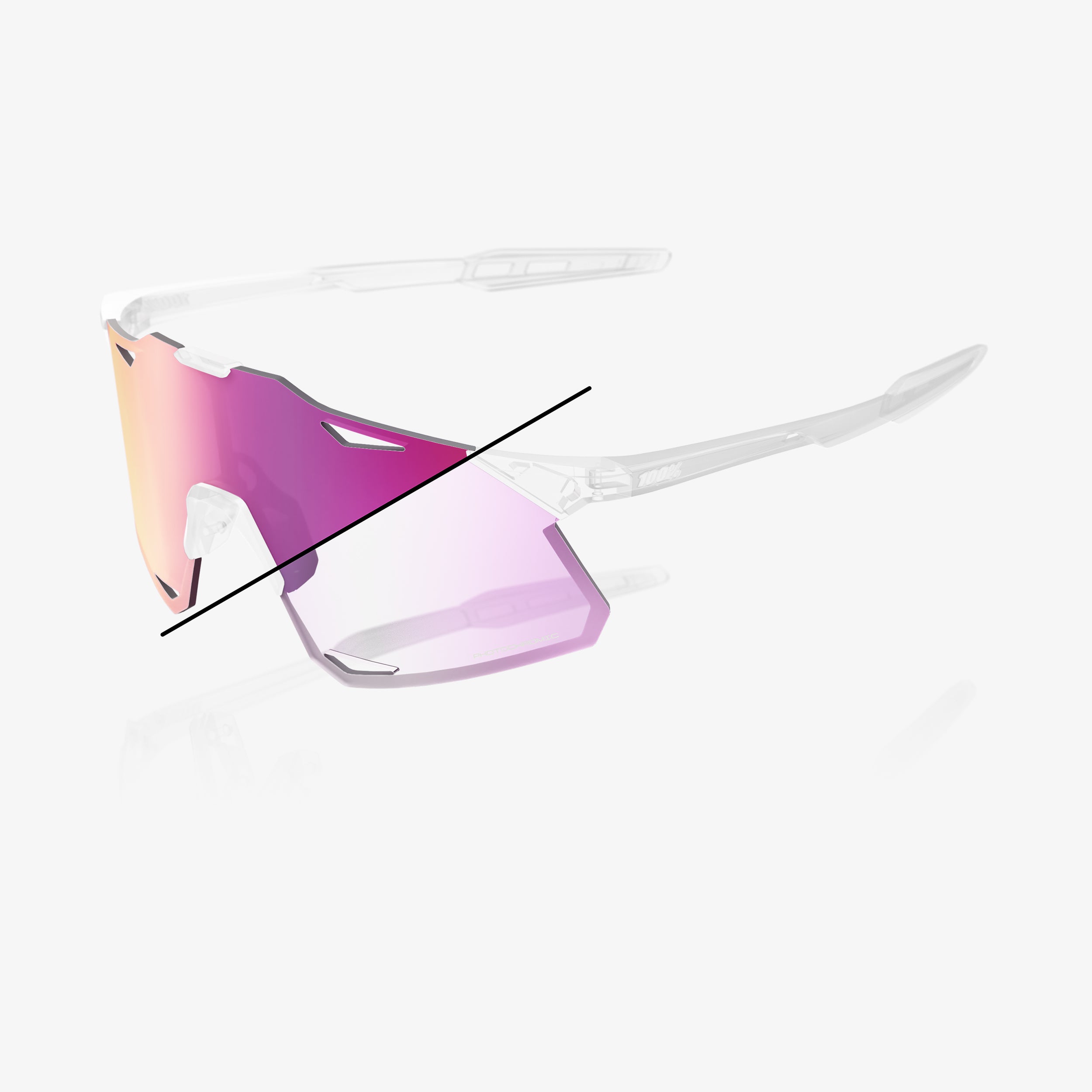 HYPERCRAFT PC Replacement Lens Purple Mirror Photochromic