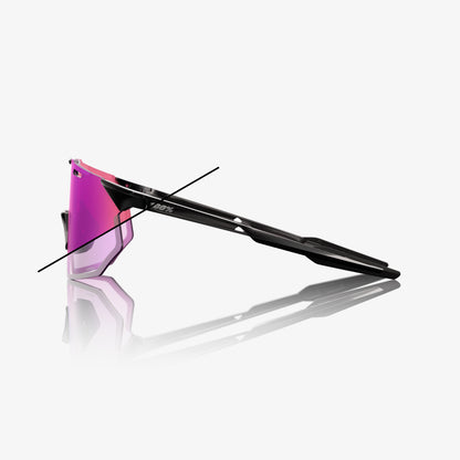 HYPERCRAFT SQ - Gloss Black - Photochromic Purple Mirror