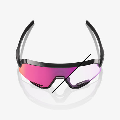 SLENDALE - Gloss Black - Photochromic Purple Mirror