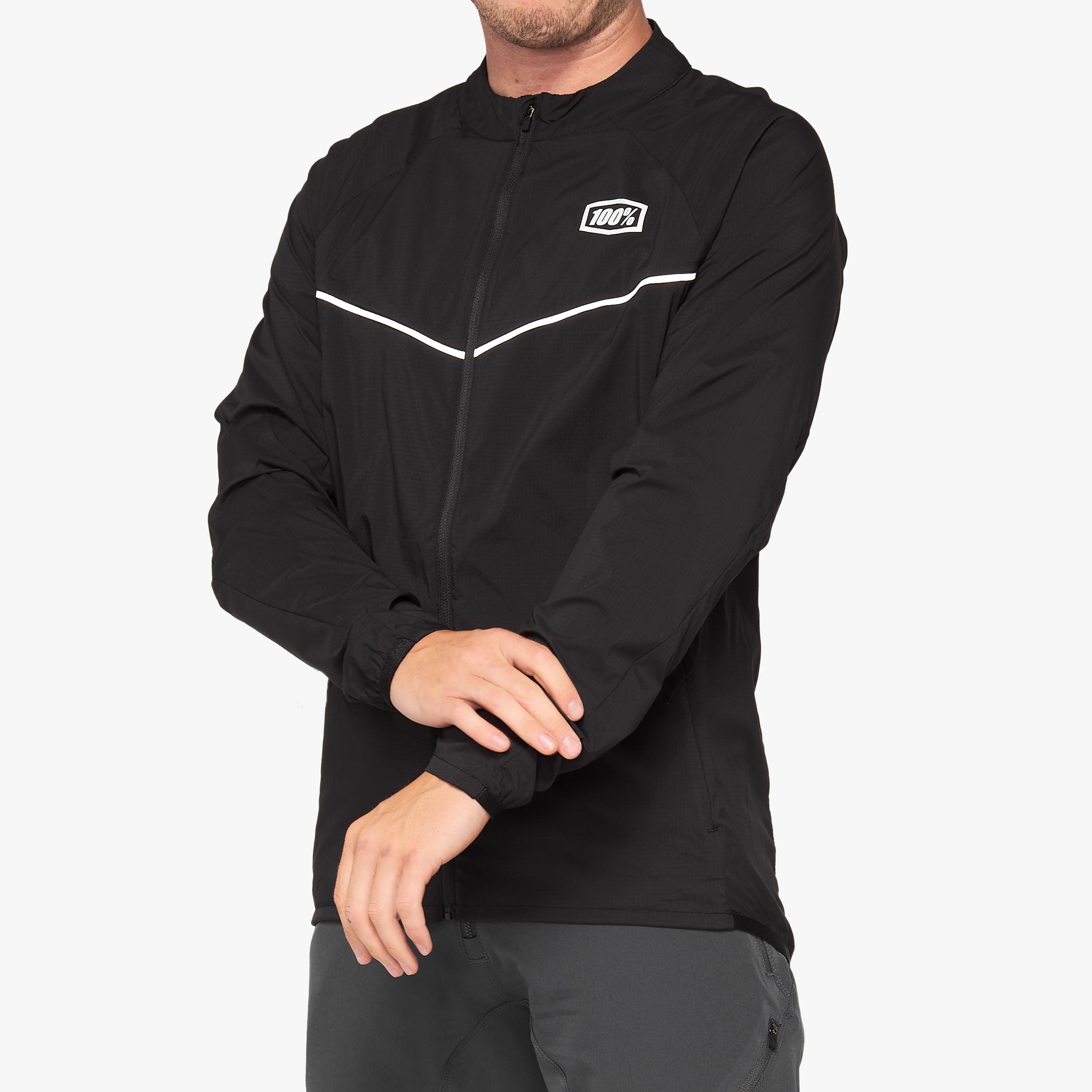 CORRIDOR Stretch Windbreaker Black